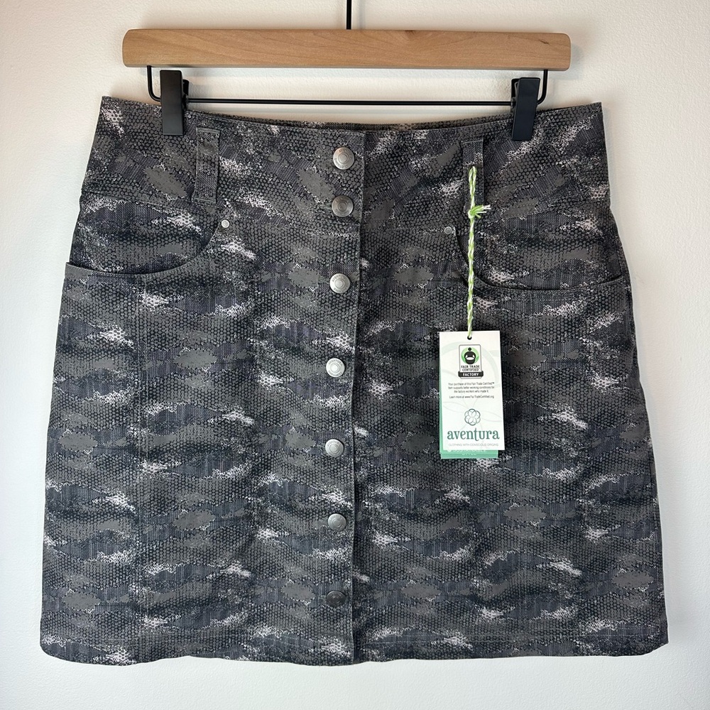 AVENTURA Organic Cotton Brushed Nickel Melia Skirt NWT | Size 10